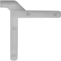 Make-2-Fit PL 15150 Non-Handed Tilt Key, 5/32 x 3/16 in Dimensions, Nylon/Plastic, White, For: Triple Track System