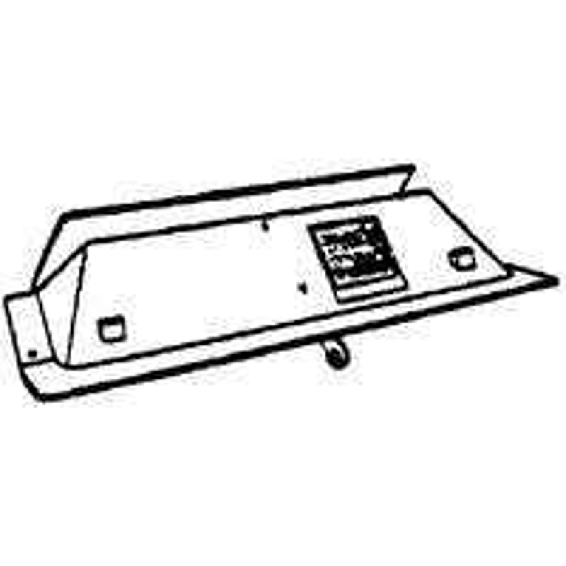 Vestal 36 Fireplace Damper, 36 in Throat Front W, 29 in Throat Back W, 10 in D Throat, Iron