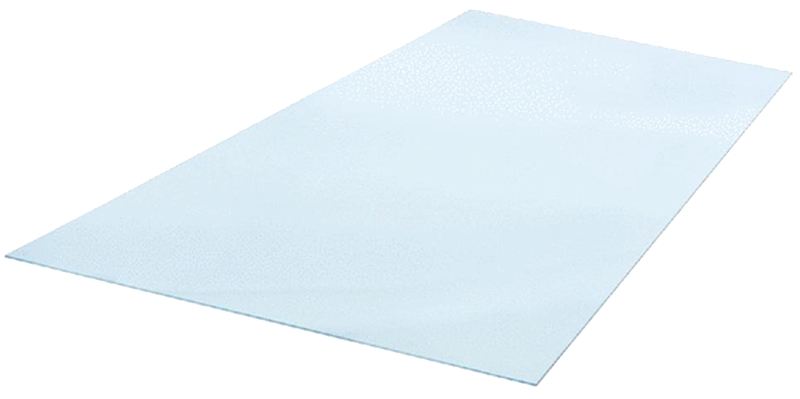 Plaskolite 11G0184A Flat Sheet, 32 in L, 30 in W, 0.08 in Thick, Crystal Clear