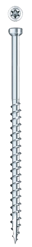 GRK Fasteners FIN/Trim 17728 Screw, 2 in L, Coarse Thread, Trim Head, Star Drive, Steel, Zinc, 100 PK