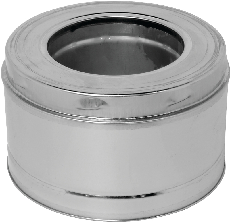 Selkirk SuperVent 2100 JM7S6 Chimney Pipe, 11 in OD, 6 in L, Stainless Steel