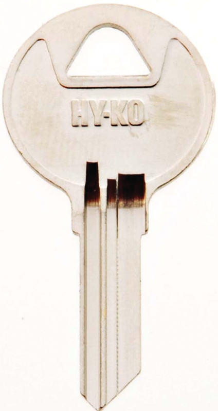 Hy-Ko 11010RO4 Key Blank, Brass, Nickel, For: National Cabinet Locks, RO4 Key Number