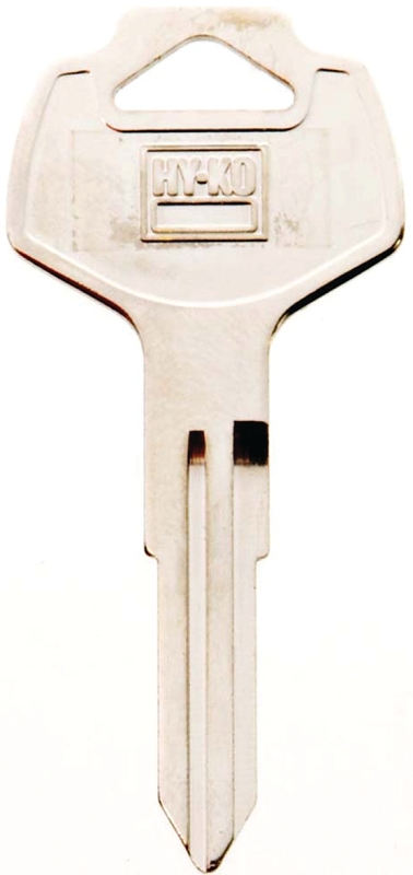 Hy-Ko 11010DA25 Automotive Key Blank, Brass, Nickel, For: Nissan Vehicle Locks, DA25 Key Number