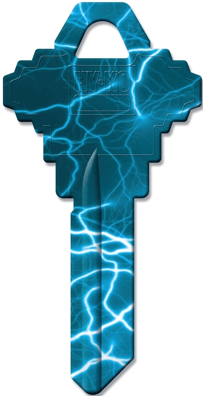 Hy-Ko 16010SC1-08 Key Blank, Lightening, Solid Brass