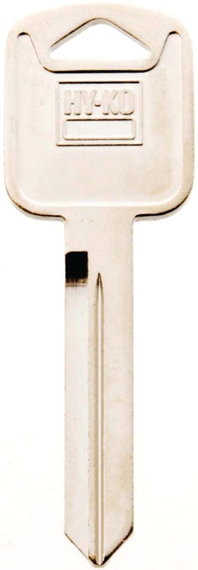 Hy-Ko 11010H75 Key Blank, Brass, Nickel, For: Ford, Lincoln, Mercury Vehicles, H75 Key Number