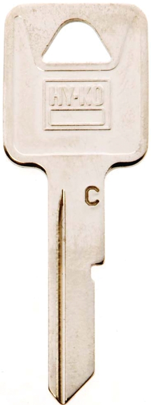 Hy-Ko 11010B50 Key Blank, B50 Key Number, Brass, Nickel