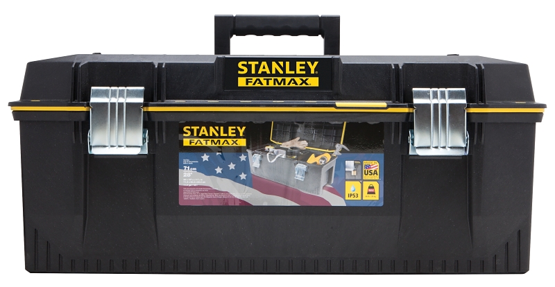 FATMAX 028001L Tool Box, 9.2 gal, Structural Foam, Black/Yellow