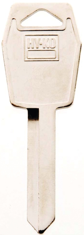 Hy-Ko 11010H55 Key Blank, Brass, Nickel, For: Ford, Lincoln, Mercury Vehicles, H55 Key Number