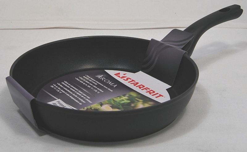 Starfrit La Forge Aroma Series 0308760060000 Fry Pan, 10 in Dia, Aluminum, Black, Non-Stick: Yes, Dishwasher Safe: Yes