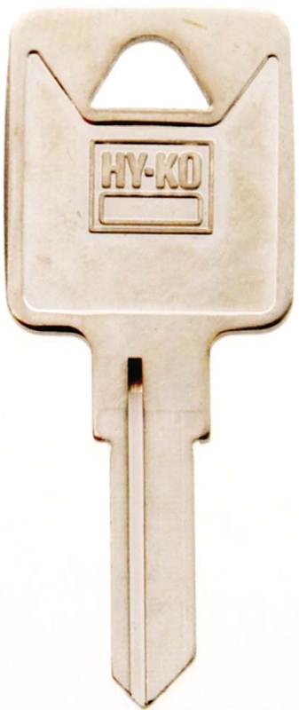 Hy-Ko 11010TM6 Key Blank, Brass, Nickel, For: Trimark Cabinet, House Locks and Padlocks, TM6 Key Number