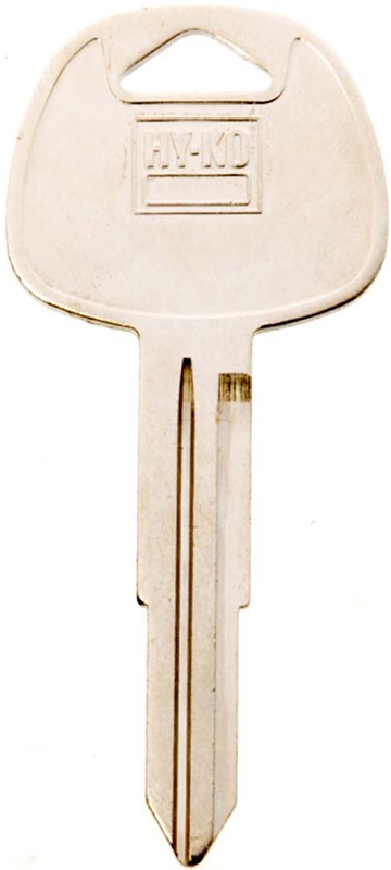 Hy-Ko 11010HY14 Automotive Key Blank, Brass, Nickel, For: Hyundai Vehicle Locks, HY14 Key Number