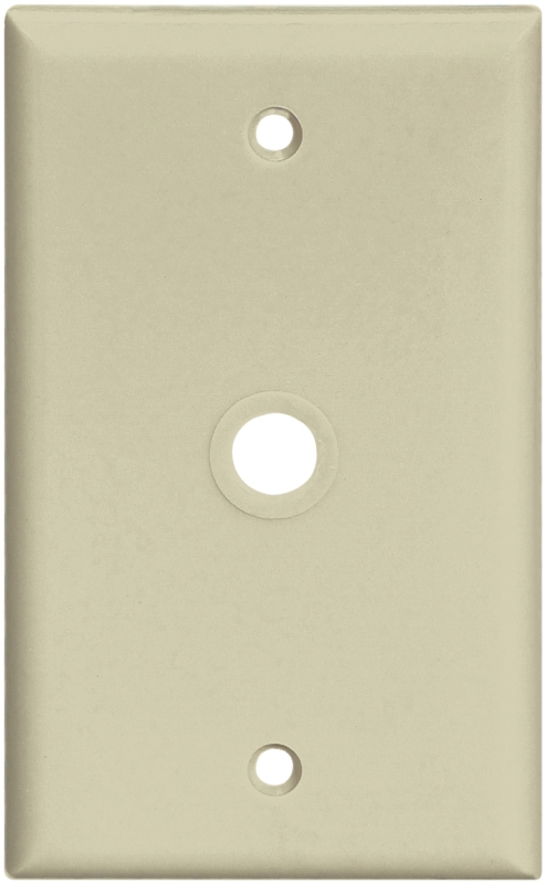 Eaton Wiring Devices 2128 2128V-BOX Wallplate, 4-1/2 in L, 2-3/4 in W, 1 -Gang, Thermoset, Ivory, High-Gloss