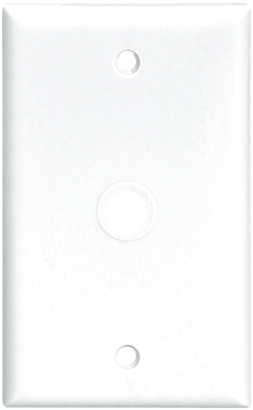 Eaton Wiring Devices 2128 2128W-BOX Wallplate, 4-1/2 in L, 2-3/4 in W, 1 -Gang, Thermoset, White, High-Gloss