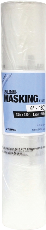Trimaco 64880 Masking Film, 0.4 mil Thick, 180 ft L, 48 in W