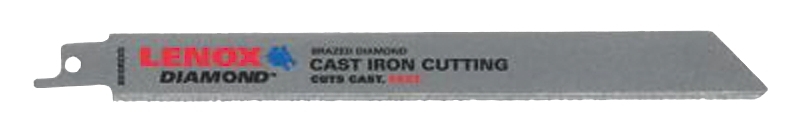 Lenox Diamond 10833800RDG Reciprocating Saw Blade, 3/4 in W, 8 in L, Diamond Cutting Edge