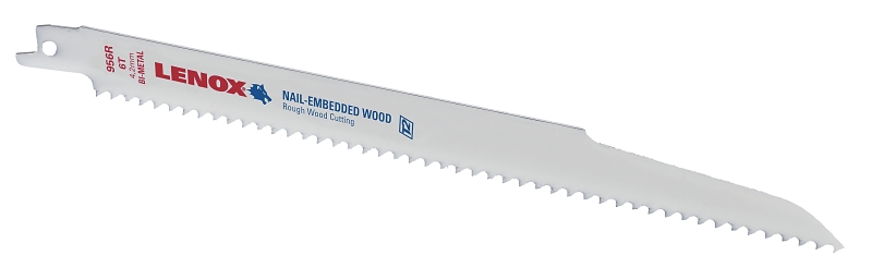Lenox 20558B956R Reciprocating Saw Blade, 3/4 in W, 9 in L, 6 TPI