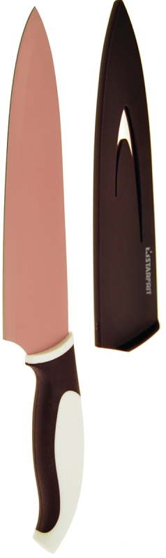 Starfrit 093897006NEW1 Chef's Knife with Sharpening Sheath, 8 in L Blade, High-Carbon Stainless Steel Blade