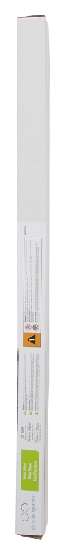 Simple Spaces PVCMB-5A Blind, 64 in L, 30 in W, Vinyl, White