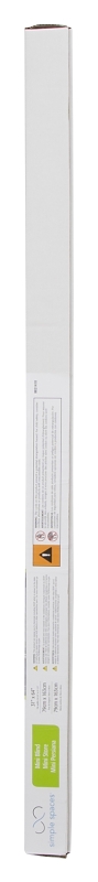 Simple Spaces PVCMB-6A Blind, 64 in L, 31 in W, Vinyl, White