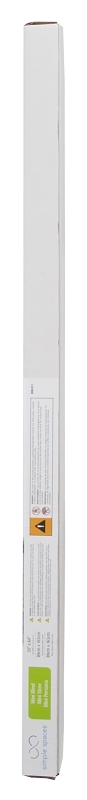 Simple Spaces PVCMB-10A Blind, 64 in L, 35 in W, Vinyl, White