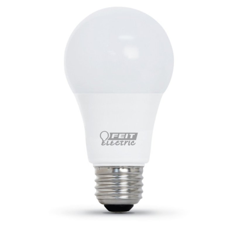 Feit Electric OM40/950CA10K/4 LED Bulb, General Purpose, A19 Lamp, 40 W Equivalent, E26 Lamp Base, Daylight Light
