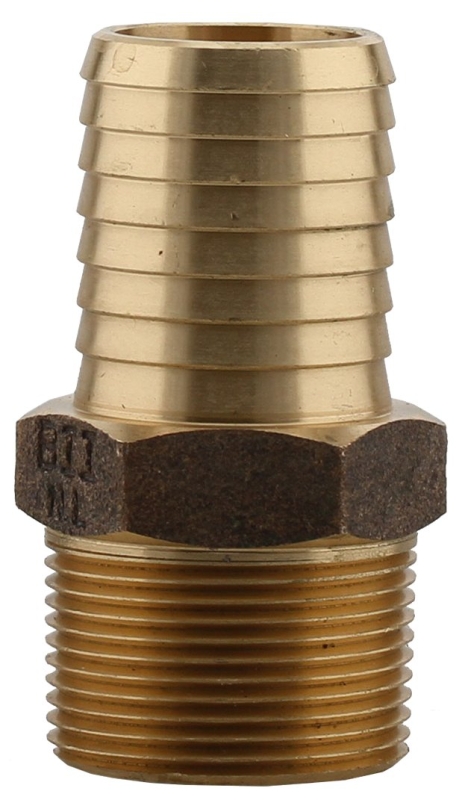 Boshart PENL-BMA12 Series Pipe Adapter, 1-1/4 in, MPT x Insert, Bronze, 10.63 in L