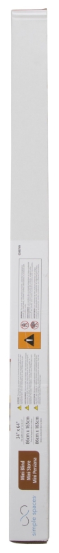 Simple Spaces FWMB-14 Blind, 64 in L, 34 in W, Faux Wood, White
