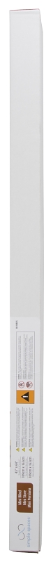 Simple Spaces FWMB-18 Blind, 64 in L, 43 in W, Faux Wood, White