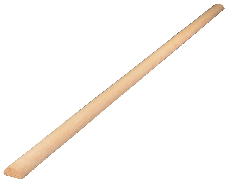 ALEXANDRIA Moulding WM122-20096C1 Half Round Moulding, 96 in L, 3/8 in W, Wood