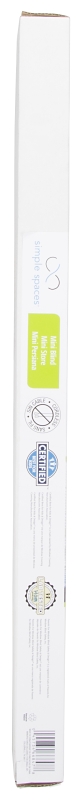 Simple Spaces PVCMB-2A Blind, 64 in L, 25 in W, Vinyl, White