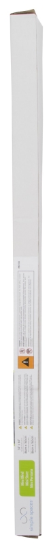 Simple Spaces PVCMB-9AA Blind, 64 in L, 34 in W, Vinyl, Alabaster