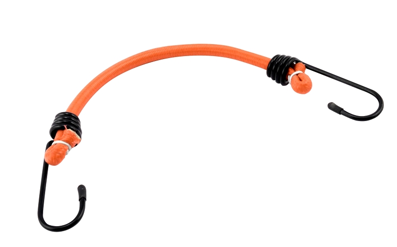 Erickson 06613 Bungee Cord, Steel End, 8 mm Dia, 13 in L, Hook End, 10/PK