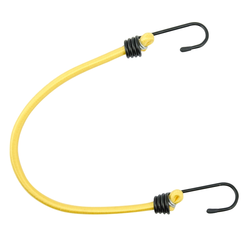 Erickson 06618 Bungee Cord, Steel End, 8 mm Dia, 18 in L, Hook End, 10/PK