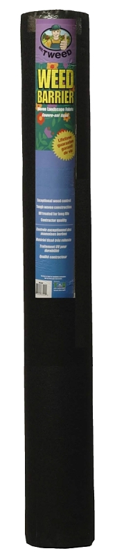 TWD Weed Barrier WB6 Landscape Fabric, Professional, 300 ft L, 6 ft W, Black