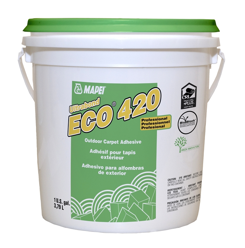 Mapei Ultrabond ECO 420 1042002 Carpet Adhesive, Paste Beige, 1 gal, Pail