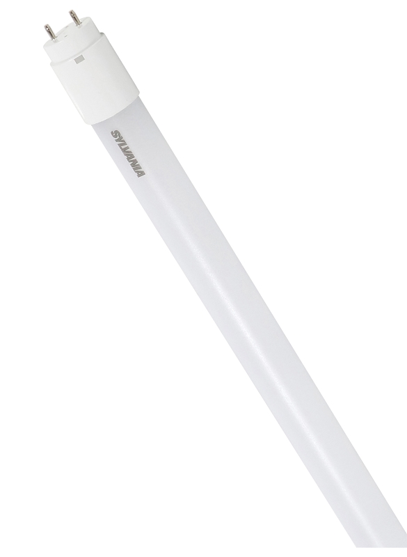 Sylvania 40532 LED Bulb, Linear, Type B Ballast Free, 17 W, T8 Lamp, Frosted, 4100 K Color Temp