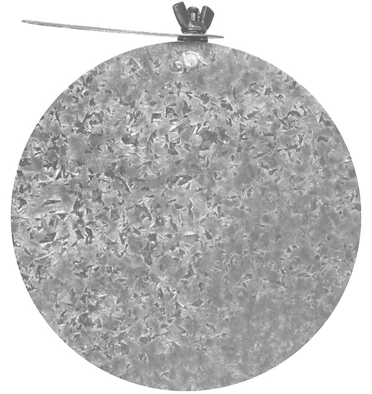 Imperial GV0748 Round Damper with Key, 4 in Dia, Steel