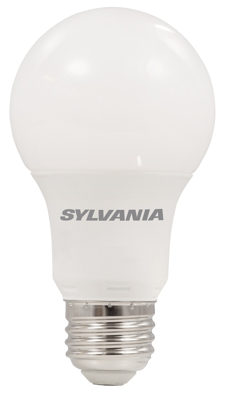 Sylvania Ultra 78066 LED Bulb, 9 W, Medium E26 Lamp Base, A19 Lamp, 800 Lumens, 5000 K Color Temp