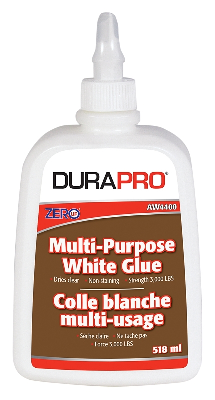 Dura Pro AW 4400-518 Multi-Purpose Glue, White, 518 mL, Bottle