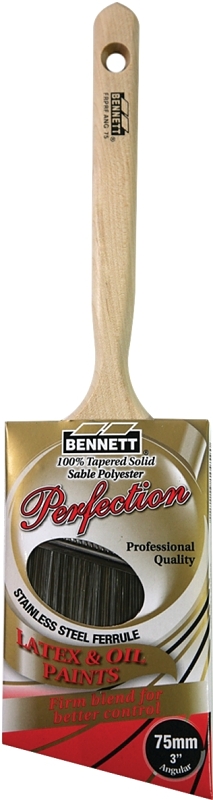 Bennett FRPRF ANG 75 Paint Brush, 3 in W, Angle Brush