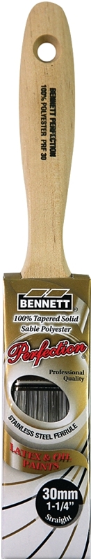 Bennett PRF 30 Paint Brush, Beechwood Handle, 1-1/4 in W
