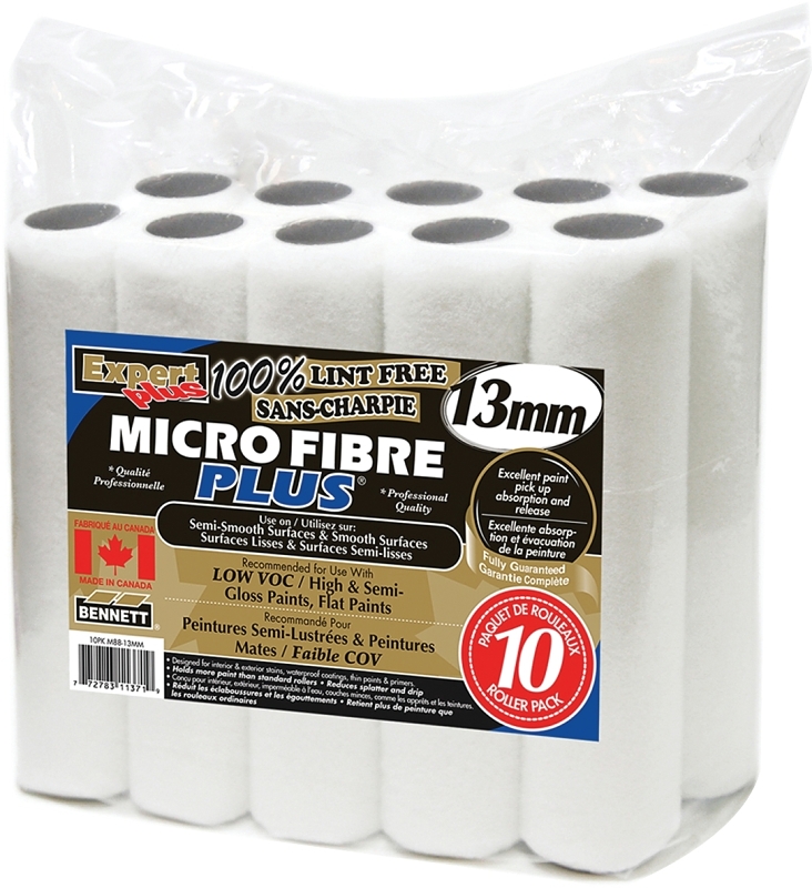 Bennett 10PK M88-13MM Roller Cover, 13 mm Thick Nap, 240 mm L, Microfiber Cover
