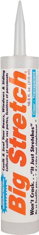 Sashco 10056 Adhesive Caulk, Clear, 310 mL