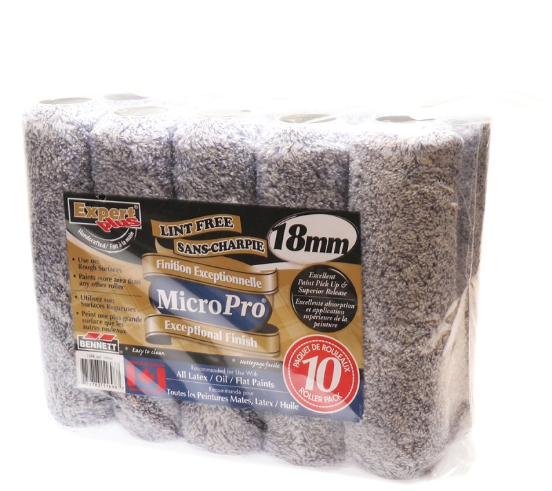 Bennett 10PK MP18MM Pile Roller, 18 mm Thick Nap, 240 mm L