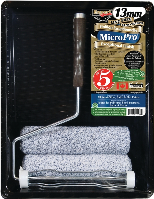 Bennett MP XL SET 5PC Roller Set, Semi-Smooth, Smooth Surface, 5-Piece