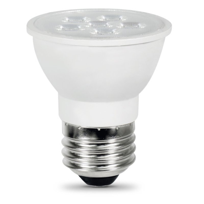 Feit Electric BPEXN500/MED/850/CAN LED Bulb, Track/Recessed, 500 Lumens, 7 W, MR16 Lamp, 50 W Equivalent, E26 Lamp Base