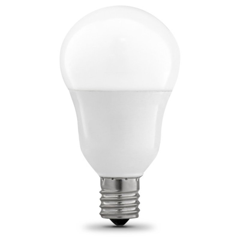Feit Electric BPA1560N/950CA/2 LED Bulb, General Purpose, A15 Lamp, 60 W Equivalent, E17 Lamp Base, Dimmable, White