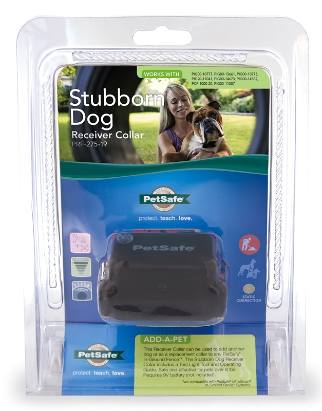 PetSafe Stubborn Dog In-Ground Fence PRF-275-19 Receiver Collar, Nylon/Plastic, Red