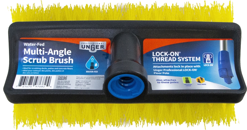 Unger Professional 976820 Scrub Brush, 1-3/4 in L Trim, Synthetic