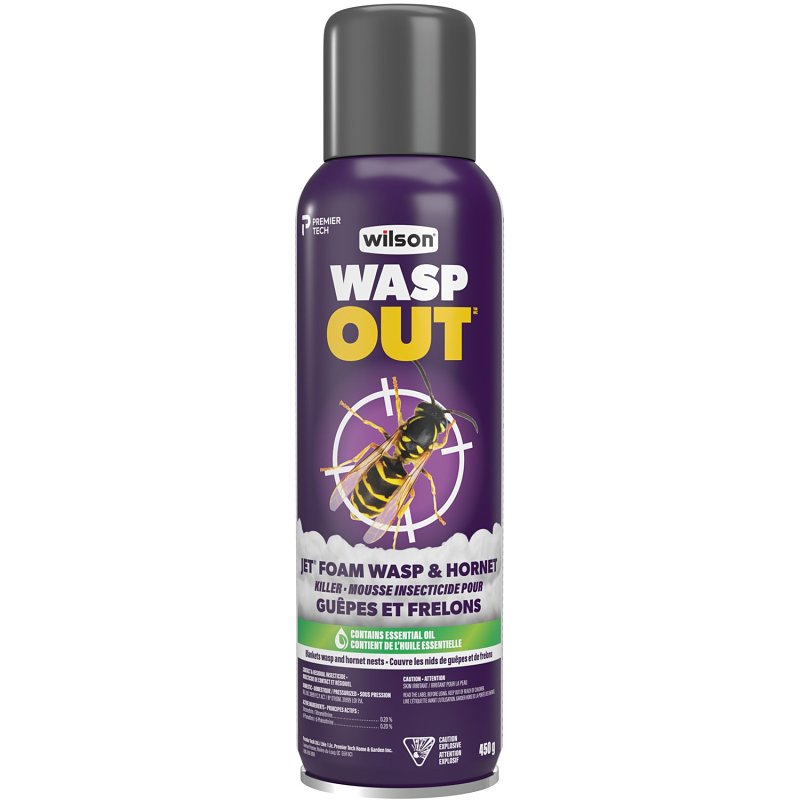 Wilson OneShot 7316510 Wasp and Hornet Killer, Foam, Spray Application, 450 g